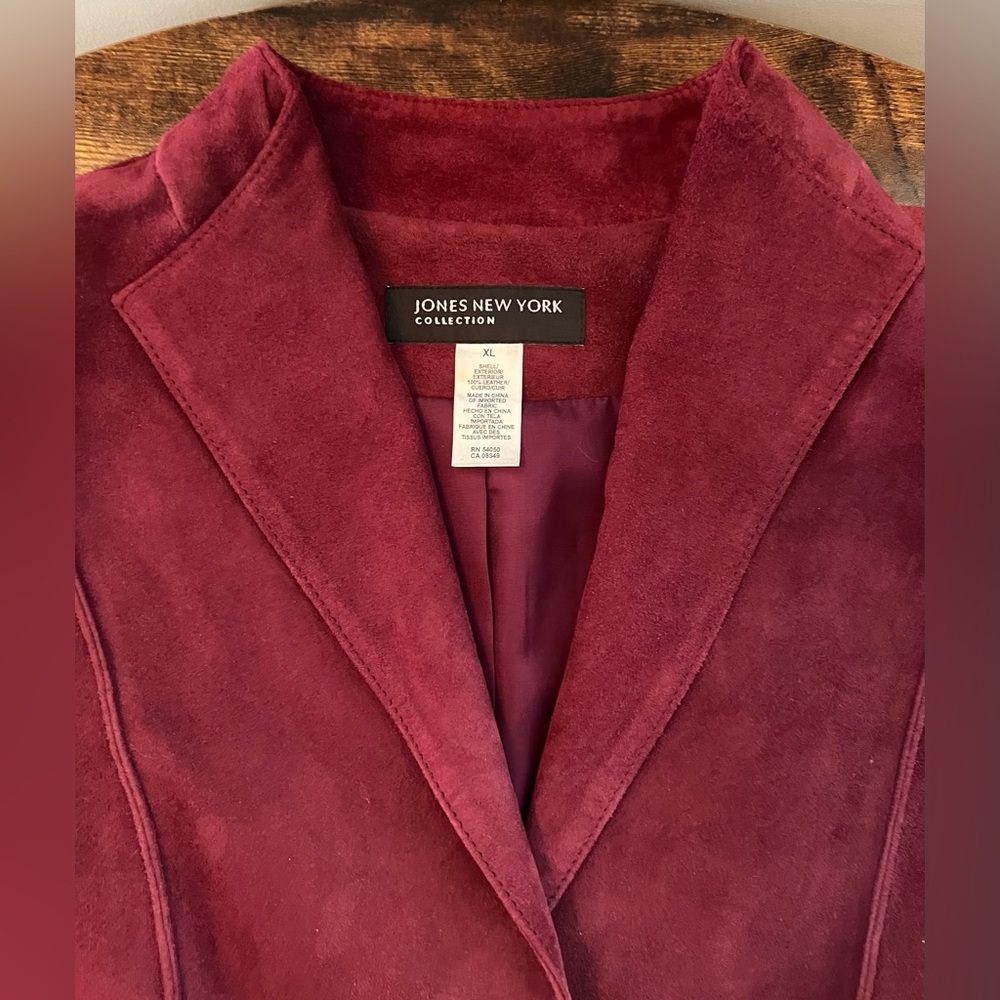 Jones New York Collection | womens suede jacket. Size: XL - Picture 3 of 14
